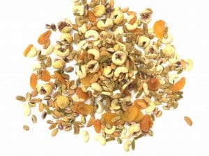 آجیل شیرین با کشمش و توت و انجیر (100 گرم)